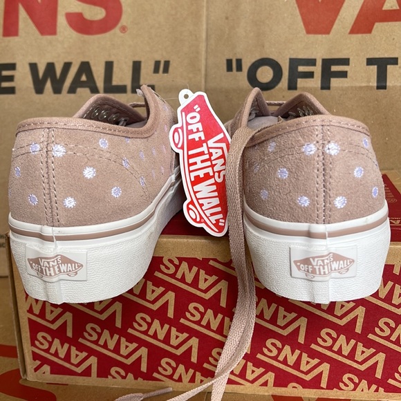 Vans Authentic Platforms Suede Polka Dot Shwgry/True White WMNS - Picture 14 of 16